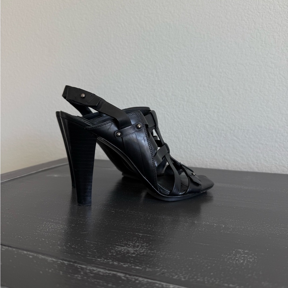Chic Black Strappy Heels